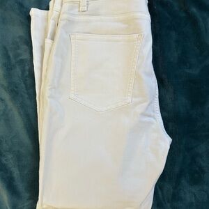 Eileen Fisher White Boot Cut Jeans Classic Style